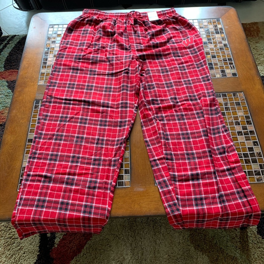 Brand new wis badger pajamas bottoms 2XL
